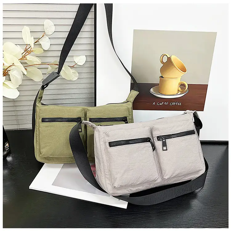 Black Japanese Student Crossbody Bag Women's Joker Style Retro Style Simple Lightweight Shoulder Casual Bag for Class Women — feature 57