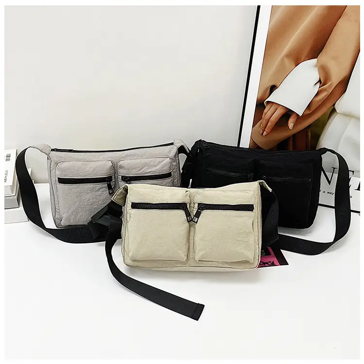 Black Japanese Student Crossbody Bag Women's Joker Style Retro Style Simple Lightweight Shoulder Casual Bag for Class Women — feature 59