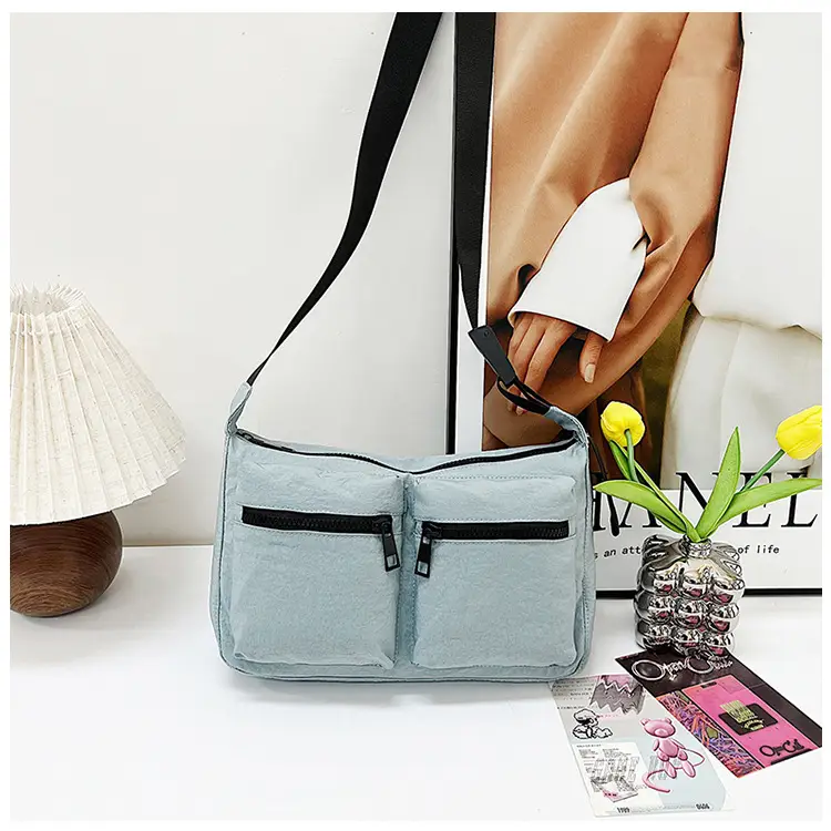 Black Japanese Student Crossbody Bag Women's Joker Style Retro Style Simple Lightweight Shoulder Casual Bag for Class Women — feature 64