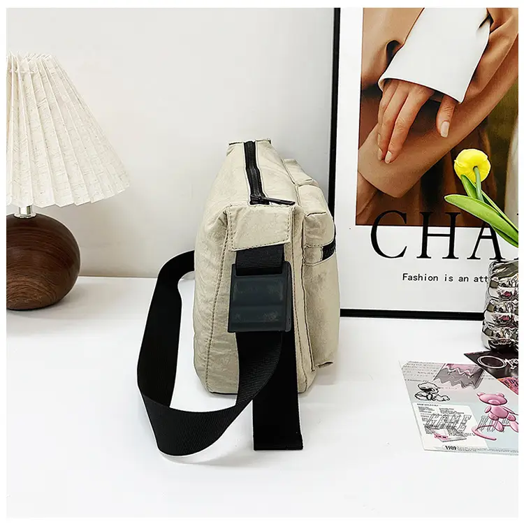 Black Japanese Student Crossbody Bag Women's Joker Style Retro Style Simple Lightweight Shoulder Casual Bag for Class Women — feature 70