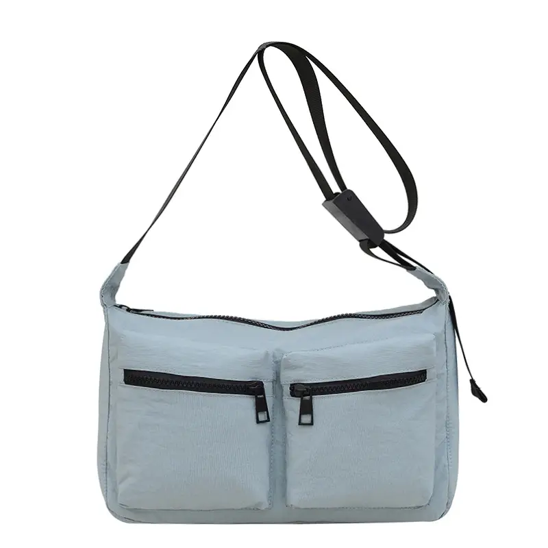 Black Japanese Student Crossbody Bag Women's Joker Style Retro Style Simple Lightweight Shoulder Casual Bag for Class Women