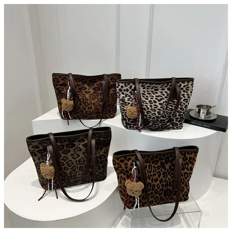 Leopard Print Large Capacity Tote Bag for Women — feature 20