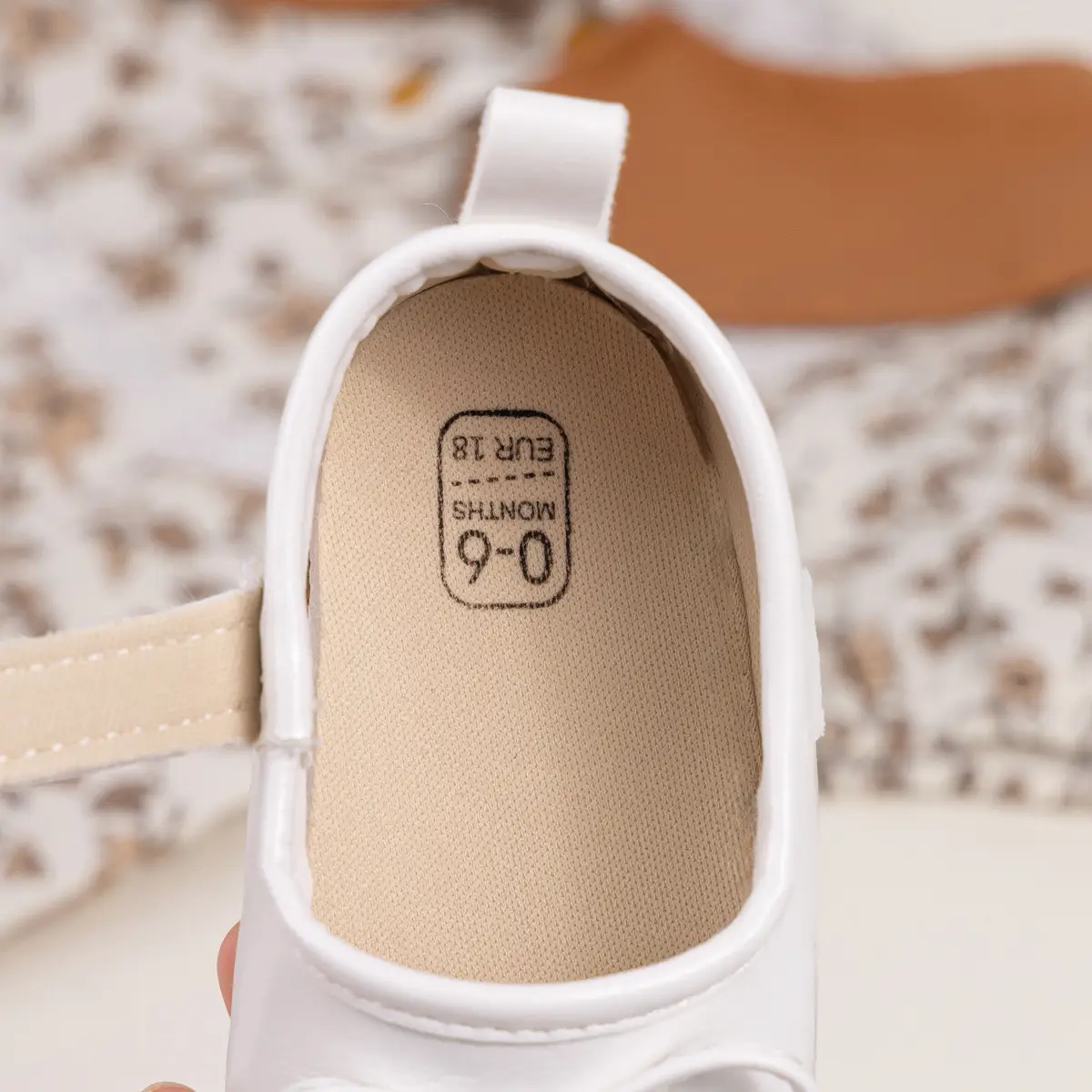 New Princess Bow Baby Shoes Tan Anti-Slip Rubber — feature 15