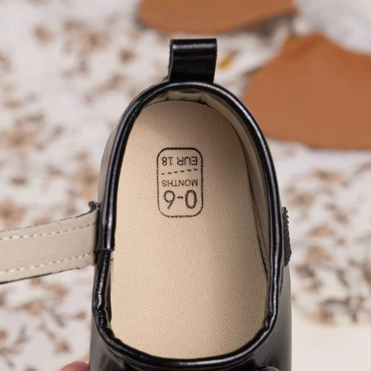 New Princess Bow Baby Shoes Tan Anti-Slip Rubber — feature 24