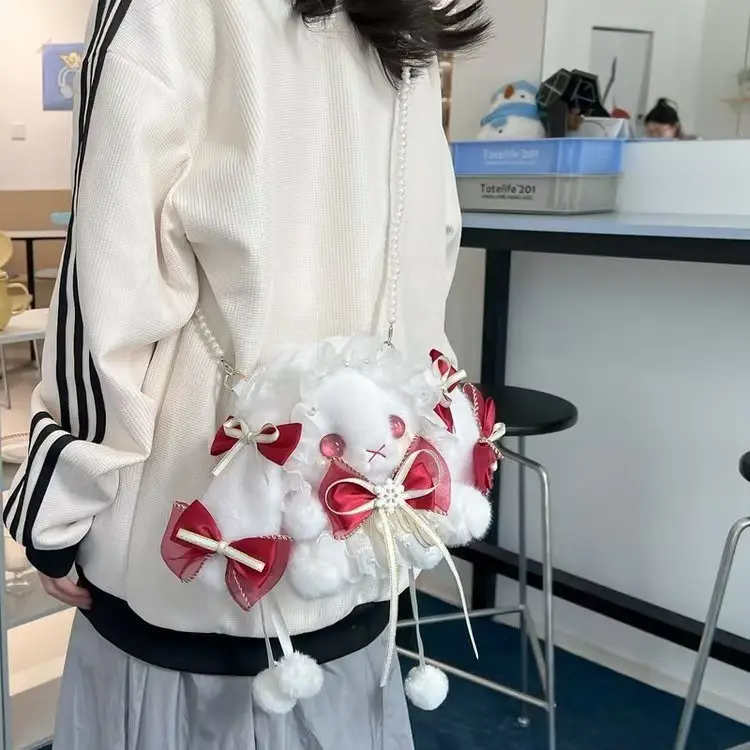 Princess Bunny Bag with Bow & Plush Ear - Image 10