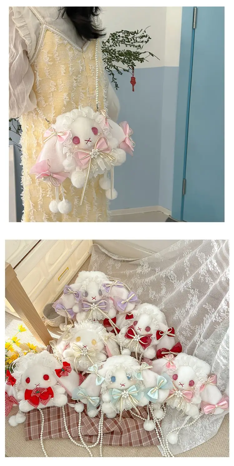 Princess Bunny Bag with Bow & Plush Ear — feature 13