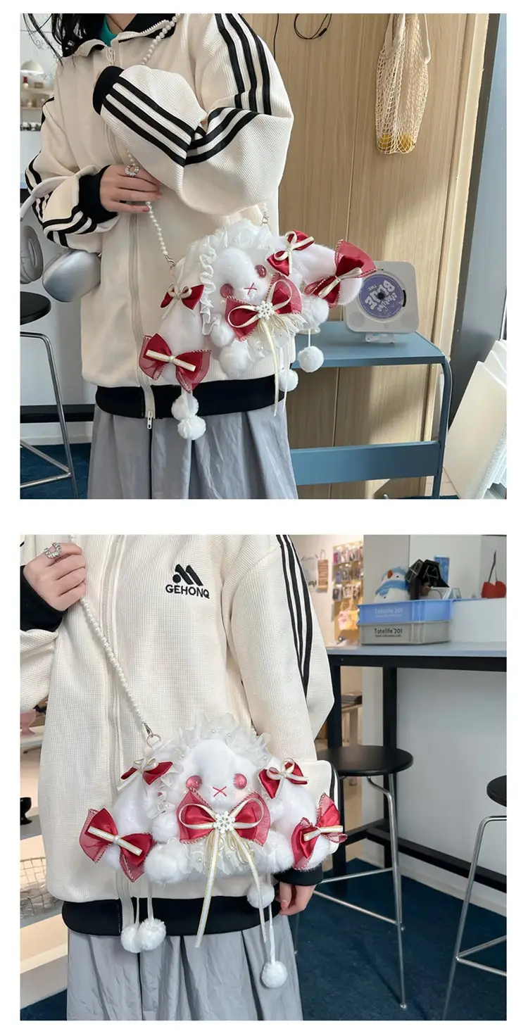 Princess Bunny Bag with Bow & Plush Ear — feature 6