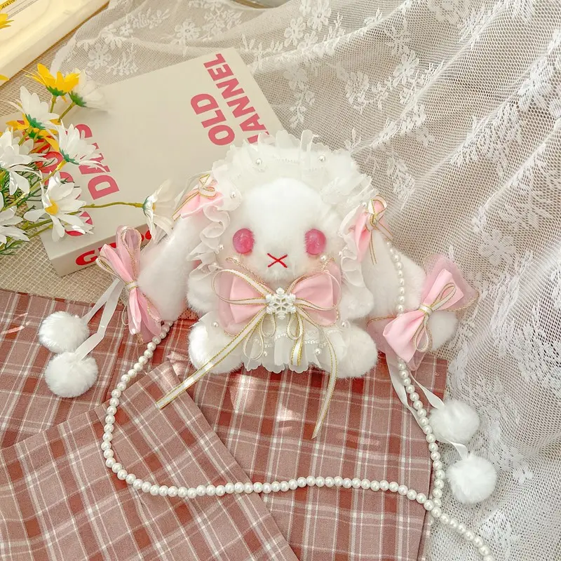 Princess Bunny Bag with Bow & Plush Ear - Image 3