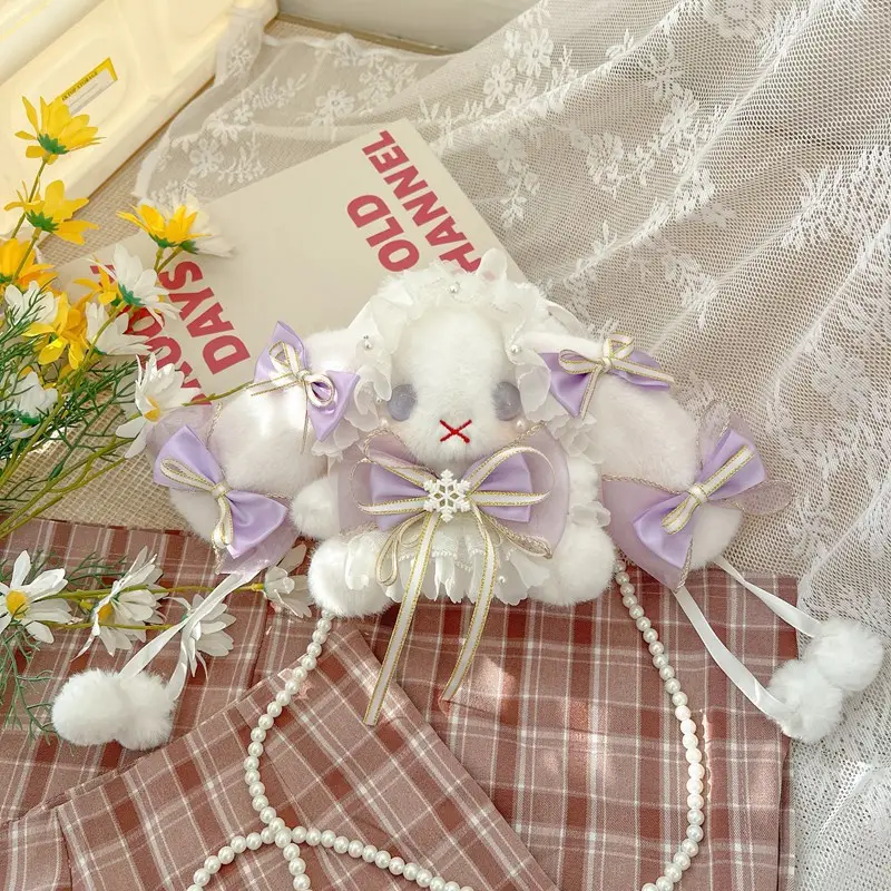 Princess Bunny Bag with Bow & Plush Ear - Image 5