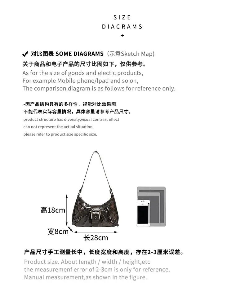 Black Korean Niche Women's Shoulder Bag 2026 — feature 12