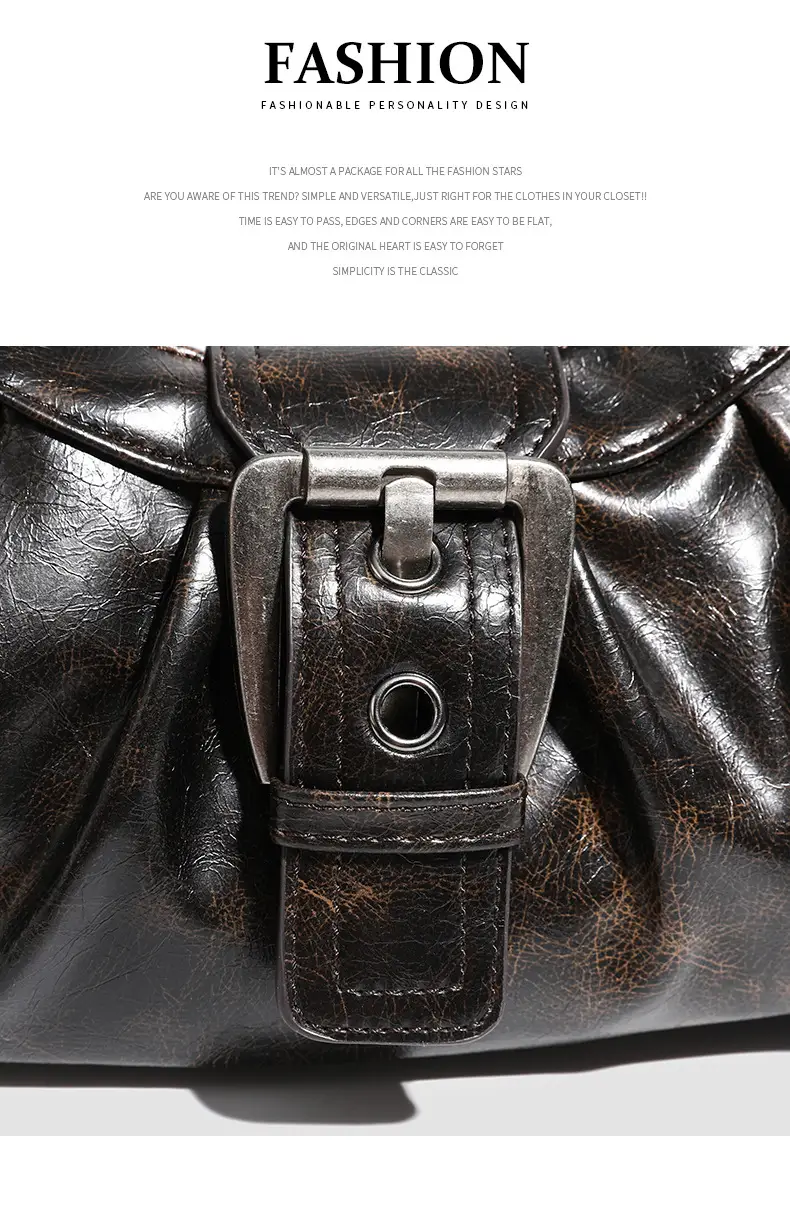 Black Korean Niche Women's Shoulder Bag 2026 — feature 14