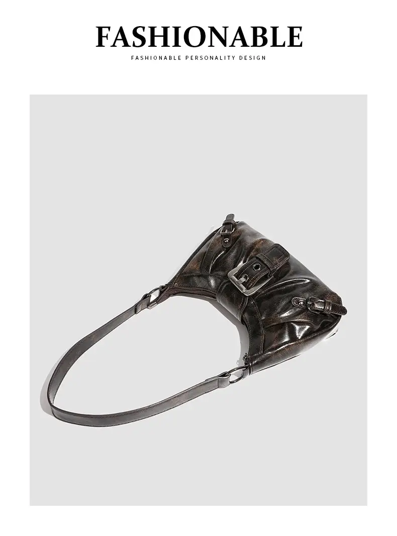 Black Korean Niche Women's Shoulder Bag 2026 — feature 17