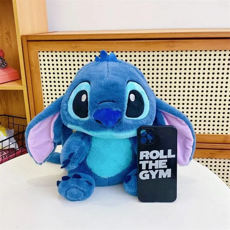 Plush Stitch Monster Shoulder Bag for Girls Blue — feature 2