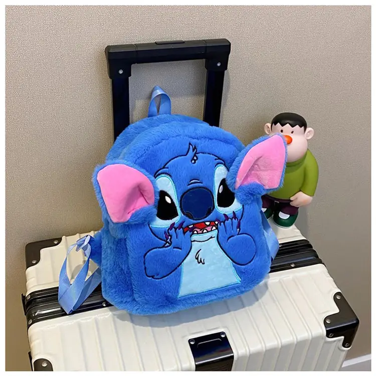 Plush Stitch Monster Shoulder Bag for Girls Blue — feature 7