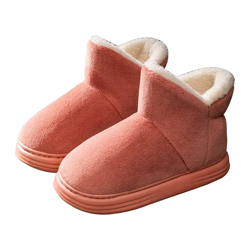 Red Cotton Slippers Women's Autumn and Winter Indoor Home Bag Heel Middle-aged and Elderly High-top Warm Mother Cotton Shoes Women's Outer Wear - Image 10