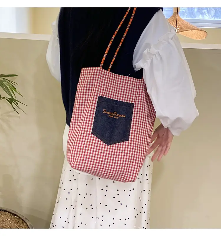 American Style Retro Denim Dual-sided Shoulder Backpack Large Capacity All-match Commuter Tote Bag Instagram New Style — feature 18