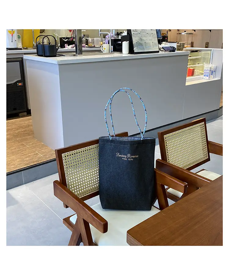 American Style Retro Denim Dual-sided Shoulder Backpack Large Capacity All-match Commuter Tote Bag Instagram New Style — feature 28