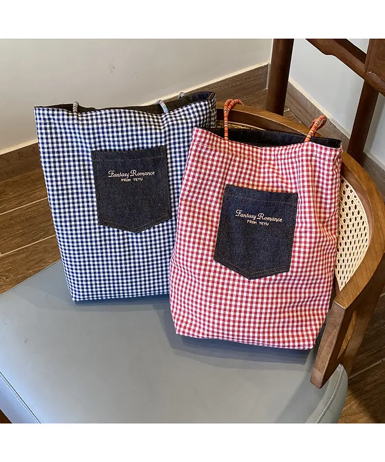 American Style Retro Denim Dual-sided Shoulder Backpack Large Capacity All-match Commuter Tote Bag Instagram New Style — feature 40