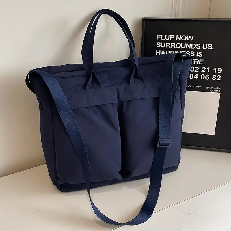 Women's Large Capacity Neutral Nylon Tote Bag
