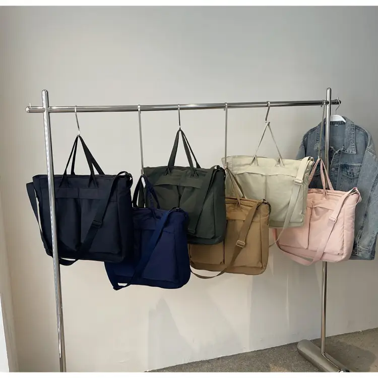 Women's Large Capacity Neutral Nylon Tote Bag — feature 16