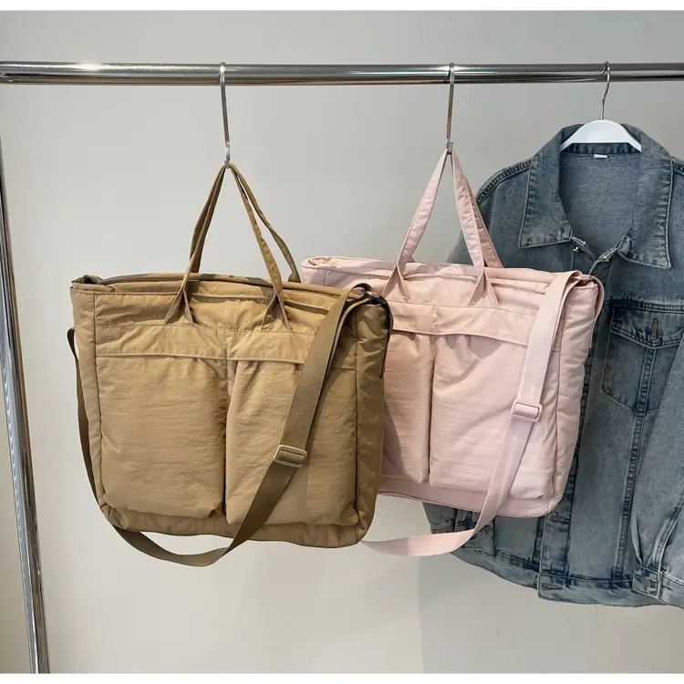 Women's Large Capacity Neutral Nylon Tote Bag — feature 18