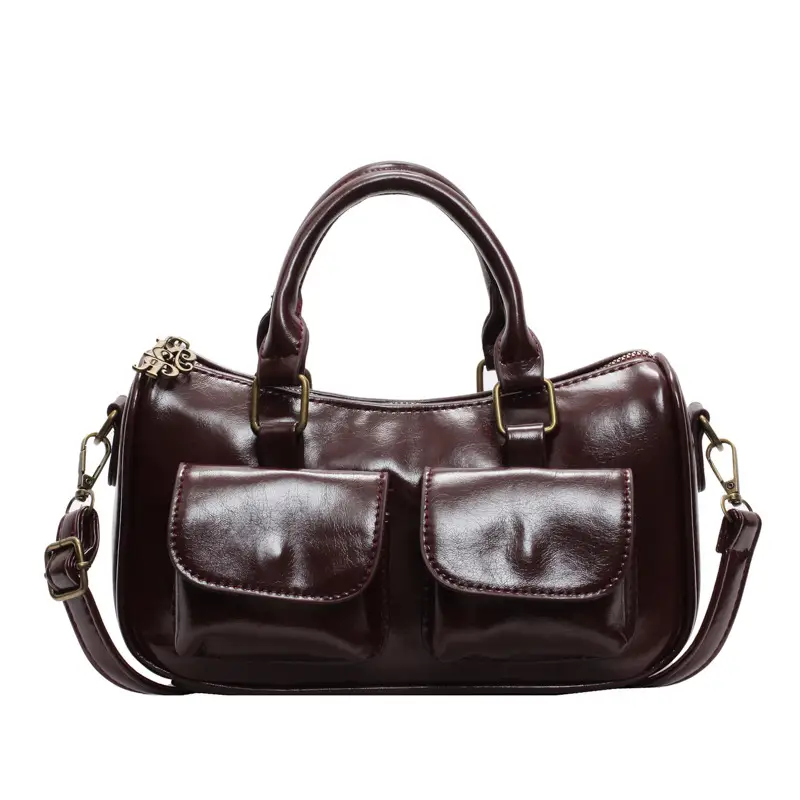 Black Crossbody Bag for Women 2024 Winter Retro Style - Image 9