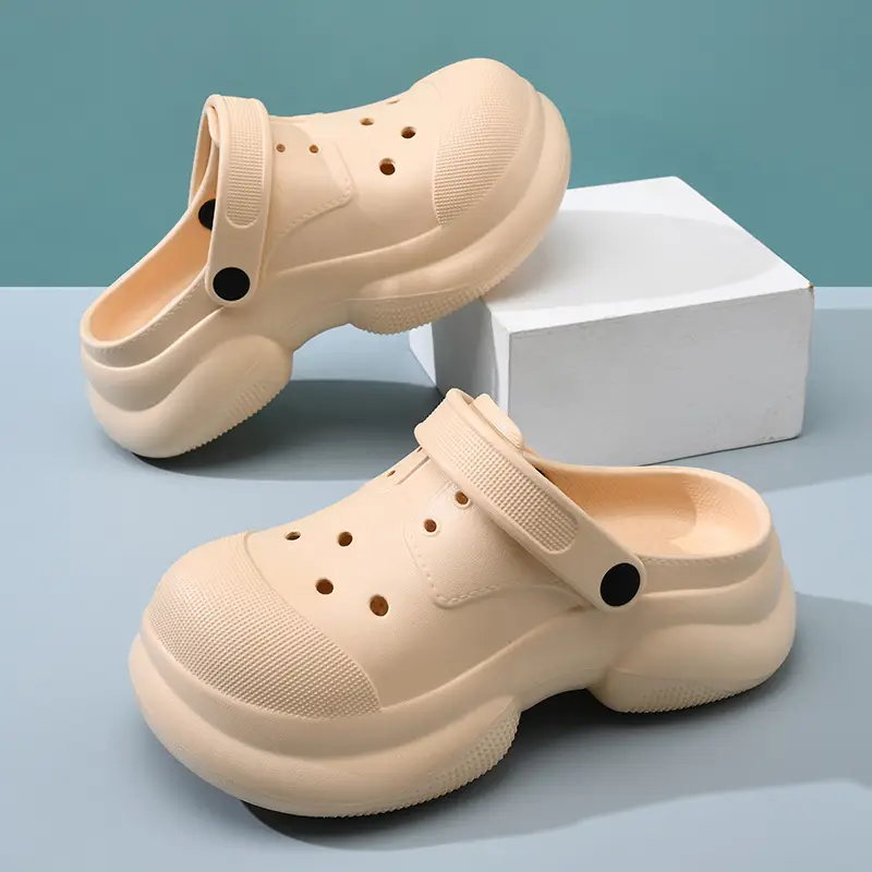 Women's Thick-soled Height-increasing High-grade Baotou Slippers Summer Breathable Non-slip Sandals
