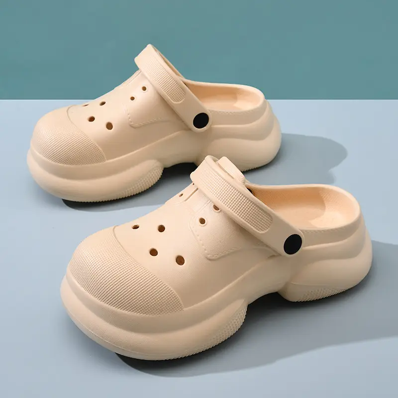 Women's Thick-soled Height-increasing High-grade Baotou Slippers Summer Breathable Non-slip Sandals