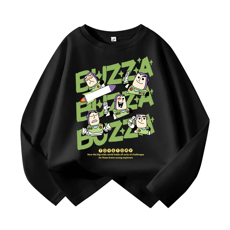 Boys Long Sleeve Yellow Graphic T-Shirt Large - Image 3