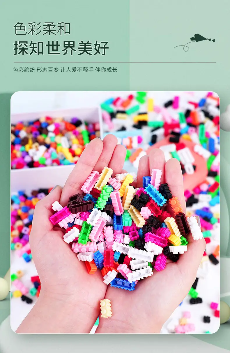 Small Particles Compatible with Lego 8mm Loose Connecting Building Blocks Children's DIY Assembly Educational Toys Wholesale by Weight — feature 6