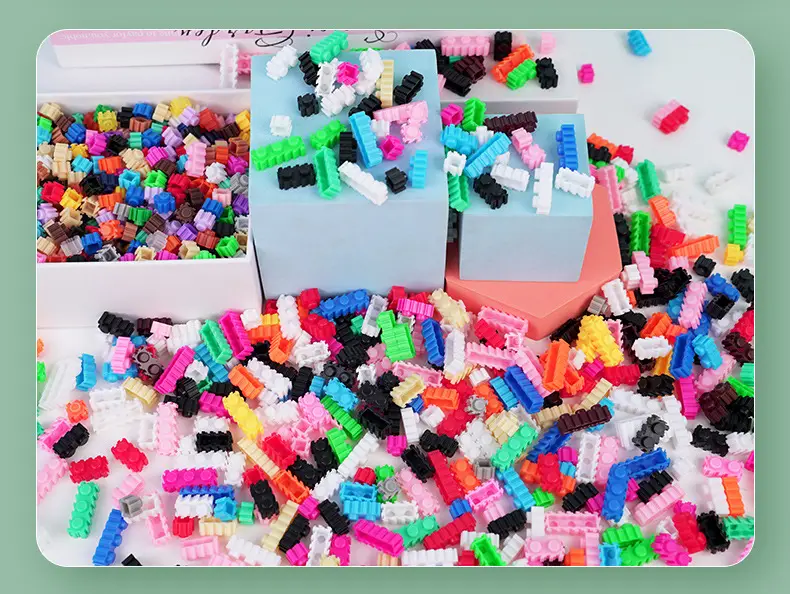Small Particles Compatible with Lego 8mm Loose Connecting Building Blocks Children's DIY Assembly Educational Toys Wholesale by Weight — feature 8