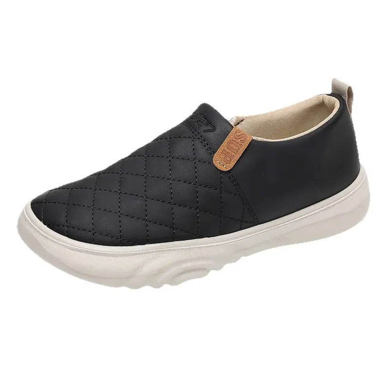 Spring and Autumn Style Cloth Shoes for Women, Loafers, Dropshipping, Mom Shoes, Slip-On Soft-Soled Bread Shoes, Fashionable Women's Beanie Shoes