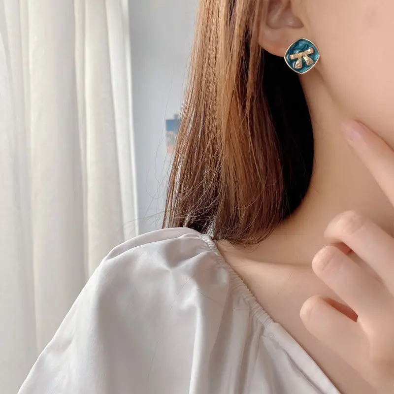 S925 Silver Bow Earrings for Women 2024 - Image 4