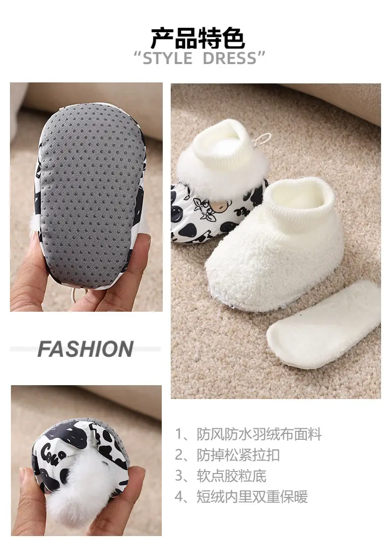 Newborn Baby Shoes Winter Warm Waterproof 3-6-12 — feature 5