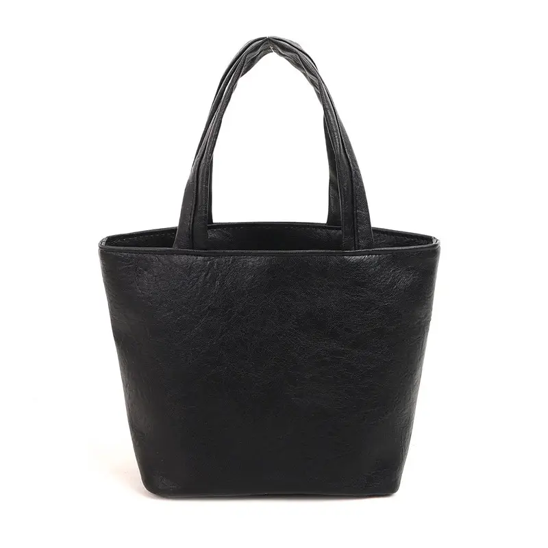 Women's Square Tote Bag Soft Leather Brown 2024 - Image 9