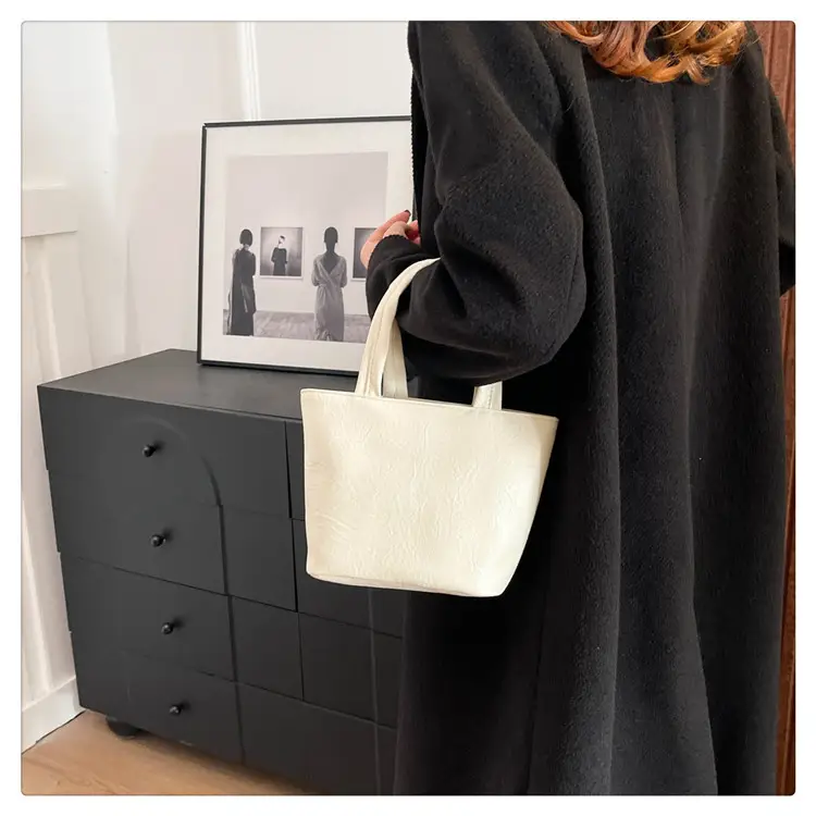 Women's Square Tote Bag Soft Leather Brown 2024 — feature 17