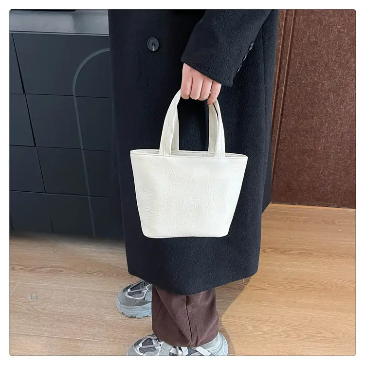 Women's Square Tote Bag Soft Leather Brown 2024 — feature 18
