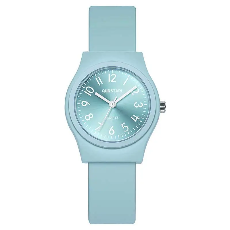 Women's Black Silicone Casual Watch with Digital Display - Image 2