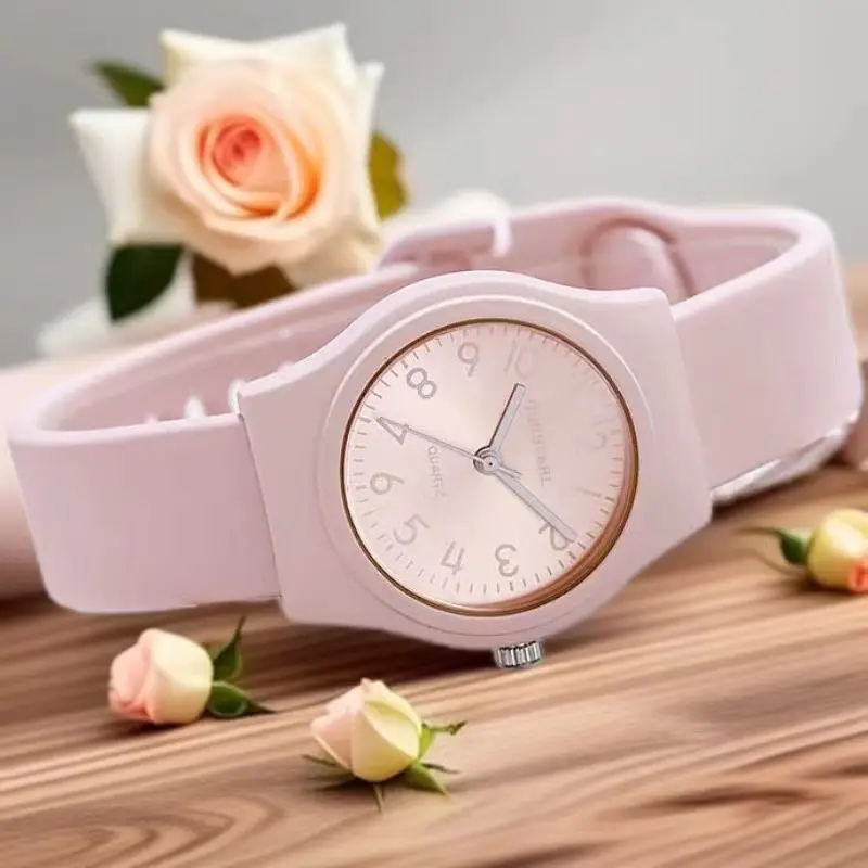 Women's Black Silicone Casual Watch with Digital Display — feature 1