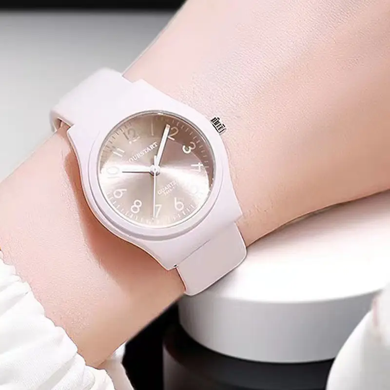 Women's Black Silicone Casual Watch with Digital Display — feature 2