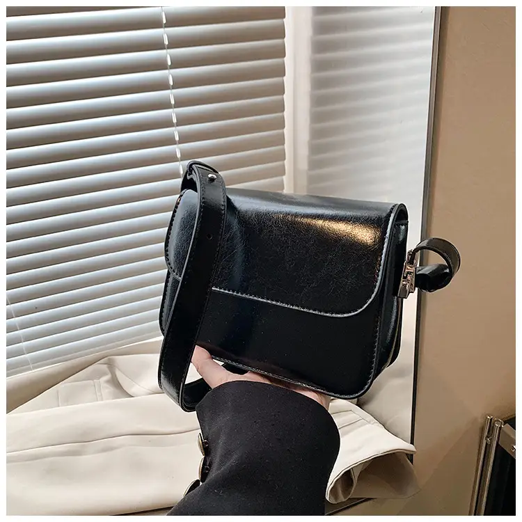 Stylish Black Square Crossbody Bag for Women — feature 36