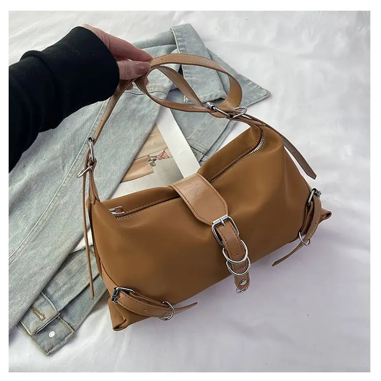 2024 Women's Textured Shoulder Bags Black Brown Cross Body - Image 3