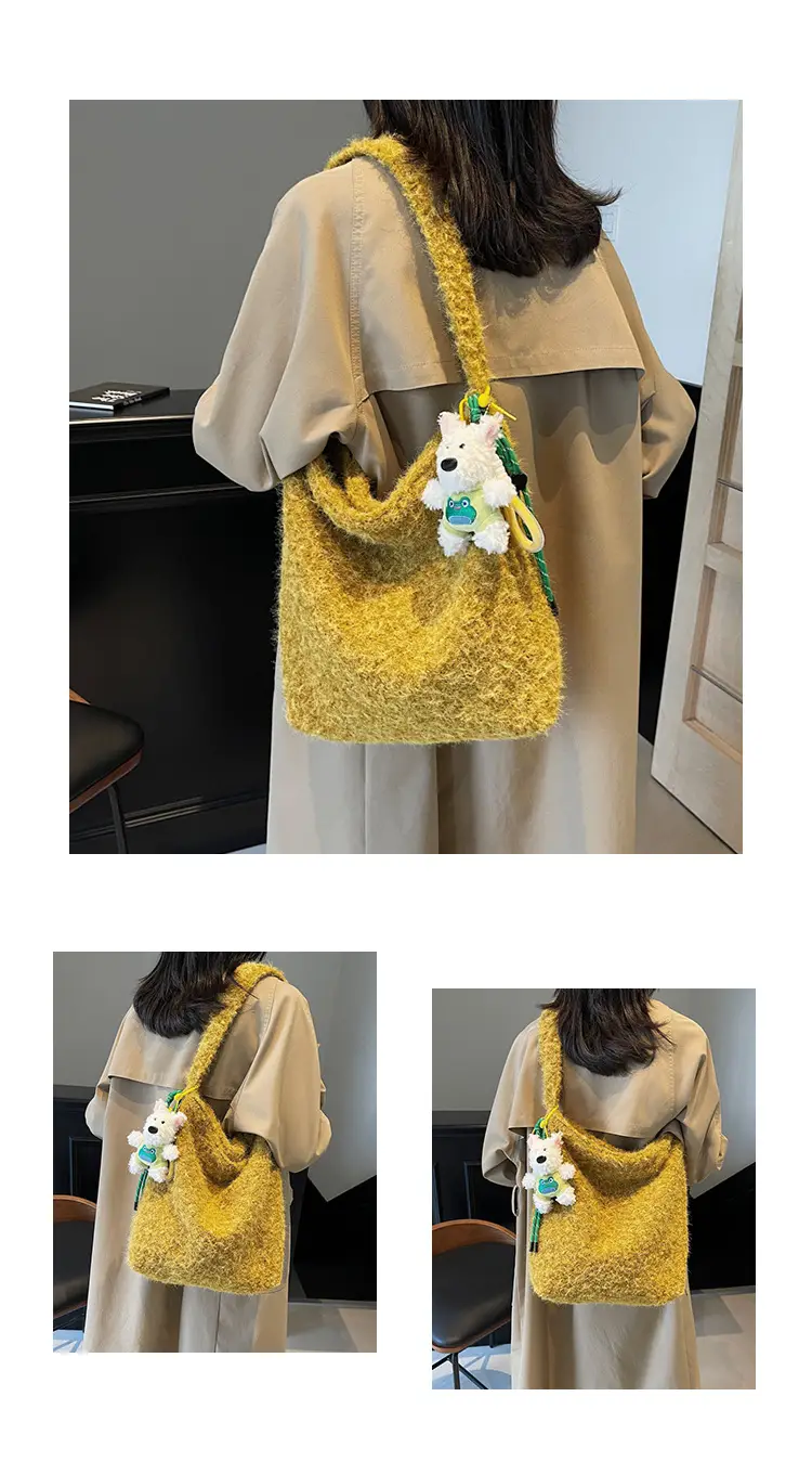 Mao Mao Furry Crossbody Bag Women 2024 Winter New — feature 9