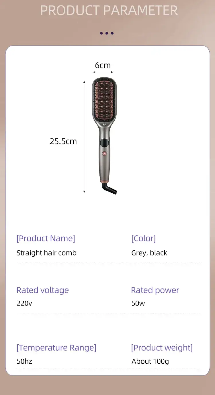 CTC Smart Temp Control Hair Straightener Comb — feature 10