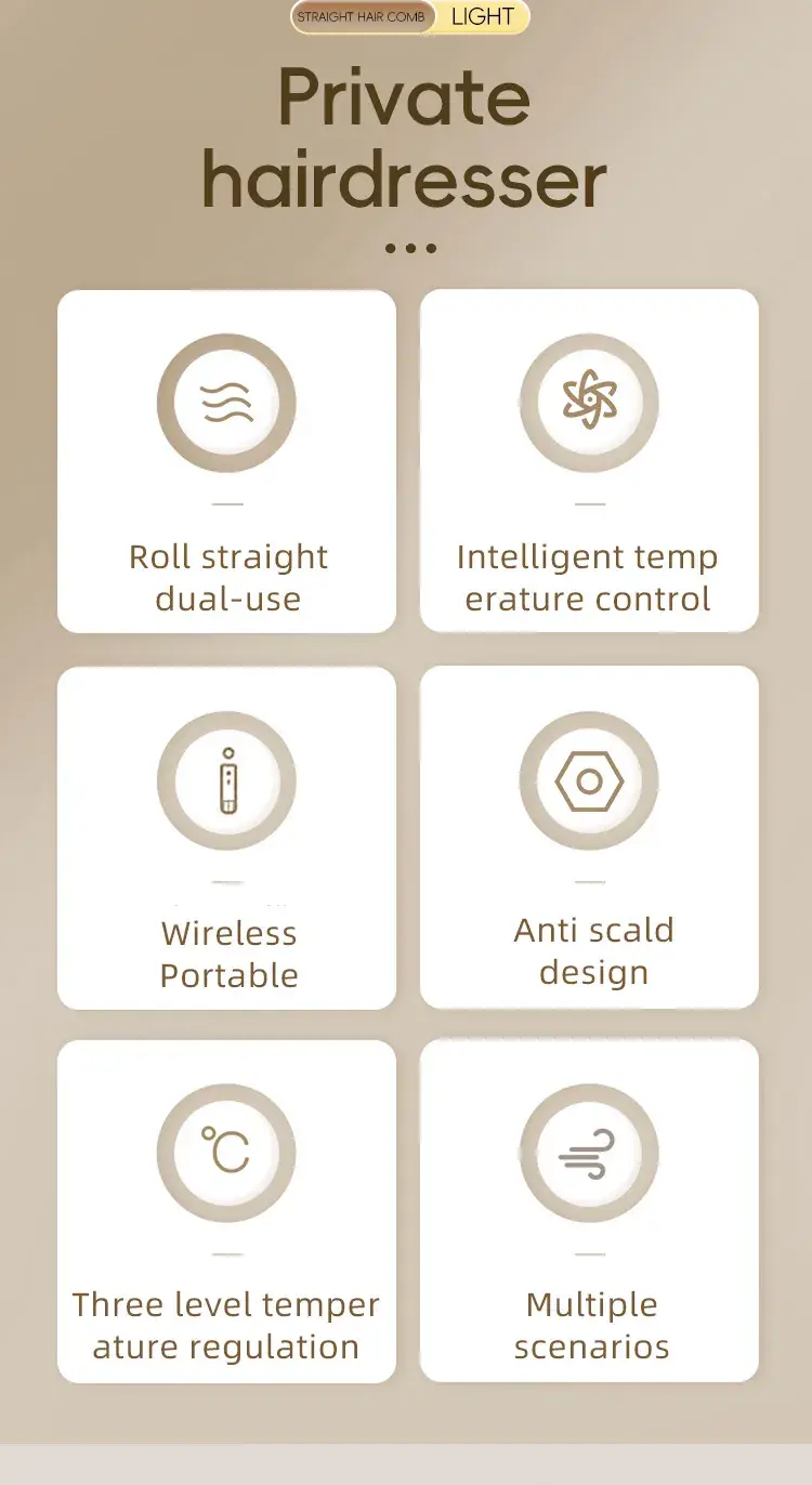 CTC Smart Temp Control Hair Straightener Comb — feature 2