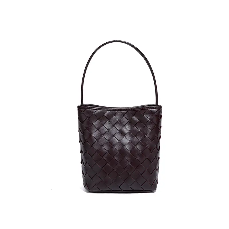 Black Woven One Shoulder Mobile Bag - Image 2