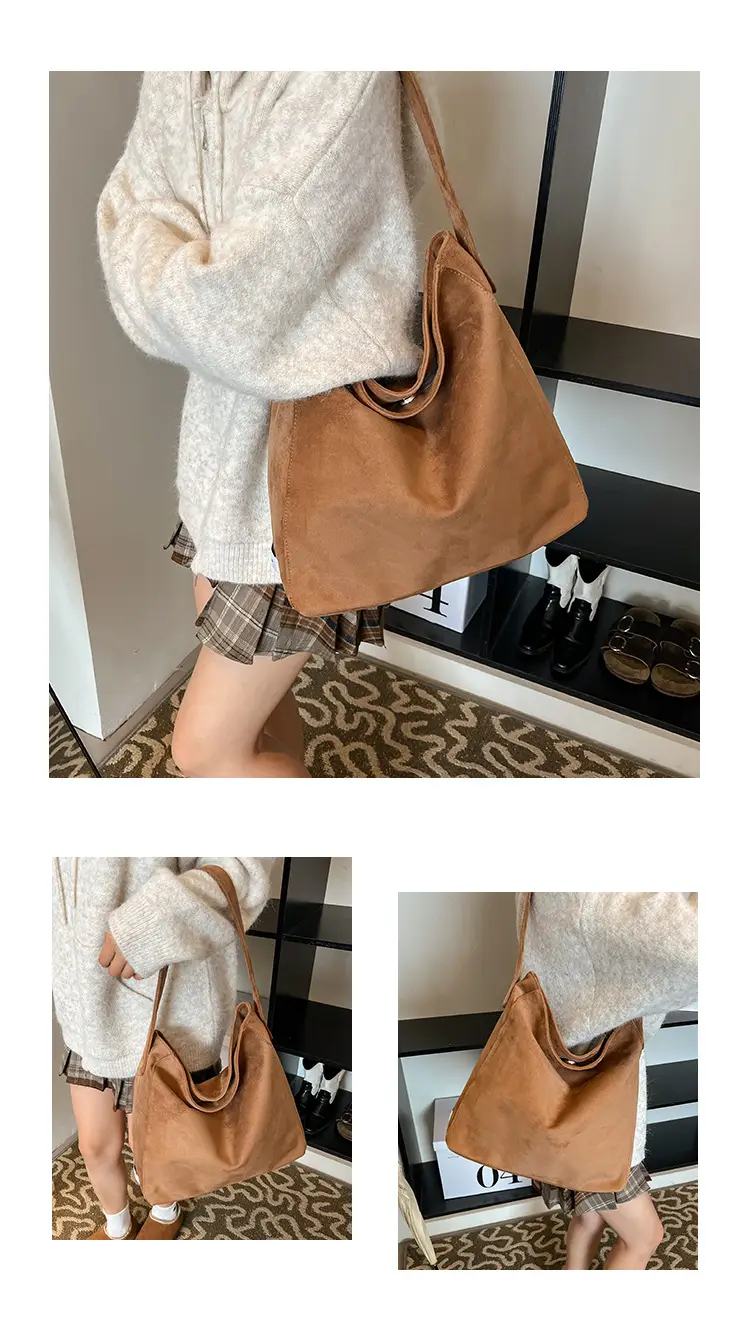 Vintage Frosted Shoulder Bag for Women 2024 — feature 4