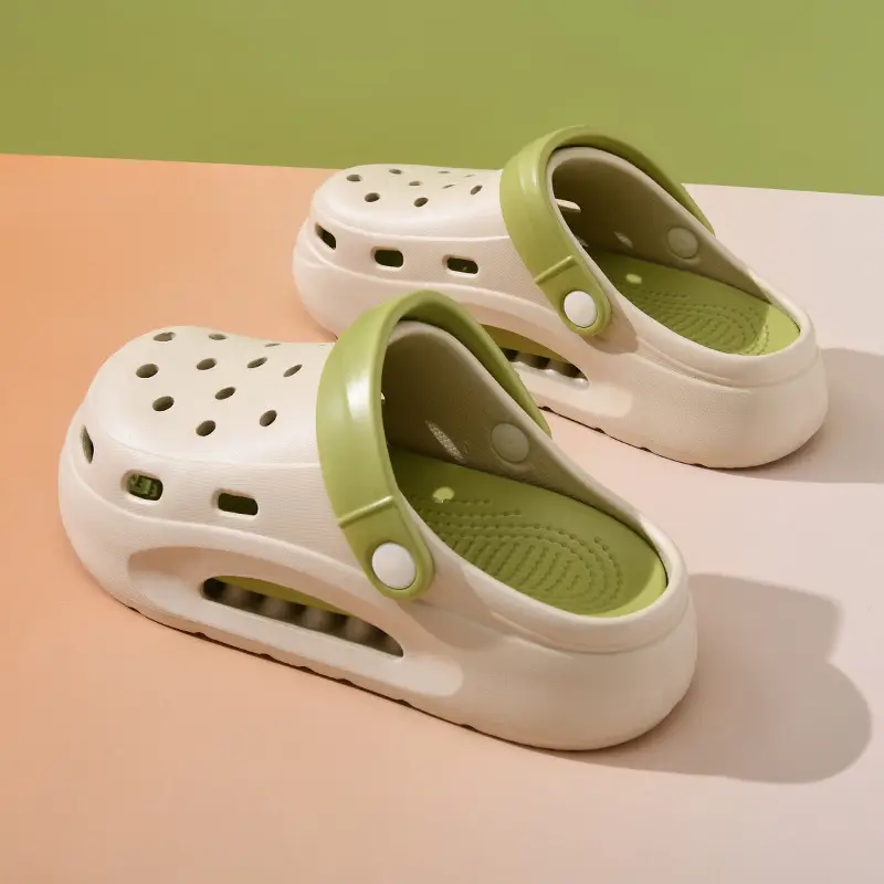 EVA Hole Shoes Women's Summer Outer Wear Slippers with Feeling of Stamping on Shoes Height-increasing Thick Bottom Non-slip Wear-resistant Cute Beach Baotou Slippers - Image 7