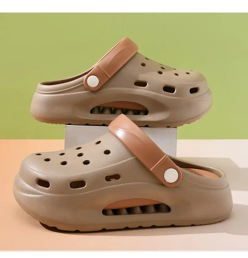 EVA Hole Shoes Women's Summer Outer Wear Slippers with Feeling of Stamping on Shoes Height-increasing Thick Bottom Non-slip Wear-resistant Cute Beach Baotou Slippers — feature 19