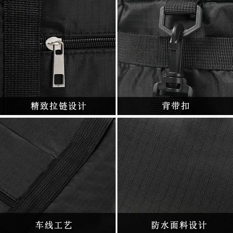 Blue Travel Duffel Bag with Sleeves & Shoulder Strap - Image 12